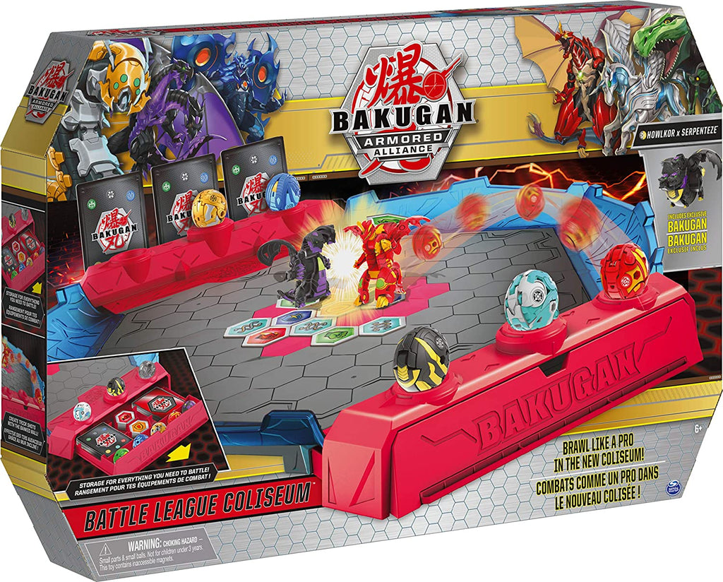 Bakugan Battle Planet – ARÈNE DE Combat pour Billes Jeu de Plateau avec 1  Figurine à Collectionner et Cartes – 6045142 – Tirée du Dessin Animé Jouet